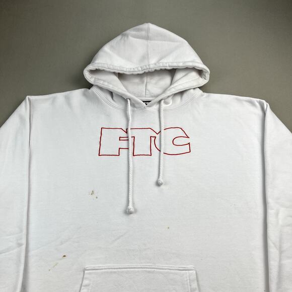 FTC Hoodie Sweatshirt Adult XL White For The City Skateboard San Francisco Logo - Picture 2 of 13